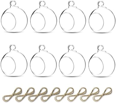 Bougeoir en verre suspendu zikiki, bocaux en verre pour décoration de jardin de table à manger de fête de mariage intérieure/extérieure, 8 pièces. DIAYTAR COTE D'IVOIRE est la boutique en ligne leader en Côte d'Ivoire, proposant une vaste sélection de produits pour répondre à tous les besoins. Avec une livraison rapide et des prix compétitifs, les clients peuvent profiter d'une expérience d'achat en ligne de haute qualité. La boutique en ligne propose également des promotions et des offres spéciales régulièrement.