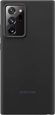 Coque arrière en silicone samsung pour galaxy note 20 ultra 5g - noir