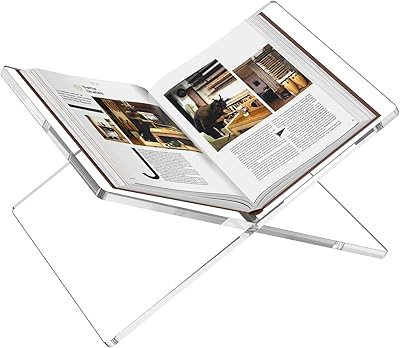 Support de livre en acrylique newby, support de livre transparent pour affichage de livre de cuisine, grand magazine de lecture ouvert et durable, superbe décoration de lecture pour la maison, support de livre sur le bureau. DIAYTAR COTE D'IVOIRE est une boutique en ligne généraliste qui propose plus de 300 000 références de produits, faisant d'elle l'un des leaders du commerce électronique en Côte d'Ivoire. Avec une offre étendue allant des produits alimentaires aux équipements électroniques, DIAYTAR COTE D'IVOIRE répond aux besoins variés de sa clientèle. Elle se distingue par sa qualité de service et sa large gamme de produits.