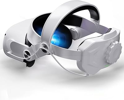 Dyong luculous quest 2 sangle de tête réglable avec batterie, 5200 mah intégrée