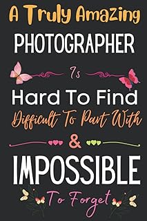 Cadeau de photographe : un vraiment incroyable ~ carnet de notes inspirant