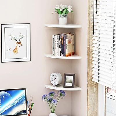 Étagère d'angle flottante murale à 3 niveaux, étagères de rangement quart de rond, organisateur d'angle pour salle de bain, cuisine, chambre à coucher, salon (40 cm, blanc). Pour une expérience d'achat en ligne unique et personnalisée, choisissez DIAYTAR COTE D'IVOIRE. Notre site web est conçu pour être facile à naviguer, permettant ainsi aux clients de trouver rapidement ce qu'ils cherchent. Nous nous engageons à offrir un service client de haute qualité, répondant à toutes vos questions et préoccupations.