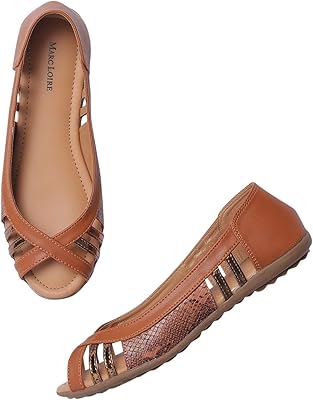 Marc lauer chaussures plates à enfiler confortables en simili cuir pour femme, à