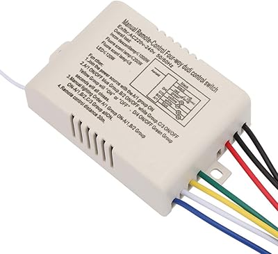 Récepteur d'éclairage mural curlin avec télécommande, marche et arrêt numériques 220 v, 15