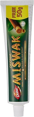 Dentifrice aux herbes dabur miswak 170 g (120 + 50 g). DIAYTAR COTE D'IVOIRE est une boutique en ligne généraliste proposant plus de 300 000 références, faisant d'elle la boutique leader en Côte d'Ivoire. Elle offre une gamme variée de produits allant de l'électronique à la mode, en passant par les produits de maison et les denrées alimentaires. Grâce à sa présence en ligne, DIAYTAR COTE D'IVOIRE permet à ses clients d'effectuer des achats pratiques et sécurisés.