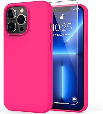Coque dinakin pour iphone 13 pro avec protecteur d'écran, coque souple et flexible