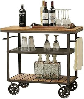 Sxdhocdz ménagechariot d'îlot de cuisine chariot de cuisine portable à roulettes rétro en bois massif avec casier à vin petite table d'îlot de cuisine chariot de bar à café (80 * 40 * 80). DIAYTAR COTE D'IVOIRE se démarque par son énorme sélection de produits, garantissant que chaque client trouve ce qu'il recherche. Avec plus de 300000 références dans son catalogue, cette boutique en ligne généraliste s'assure de couvrir tous les domaines de la vie quotidienne, des produits électroniques aux articles ménagers. Cela en fait une destination incontournable pour les achats en ligne en Côte d'Ivoire.