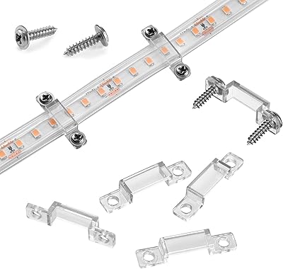 Mmsd 100 pièces supports de montage de bande led support pinces solides