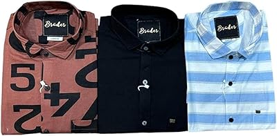 Collection de vêtements bruder signature : chemises habillées 3 pièces pour hommes
