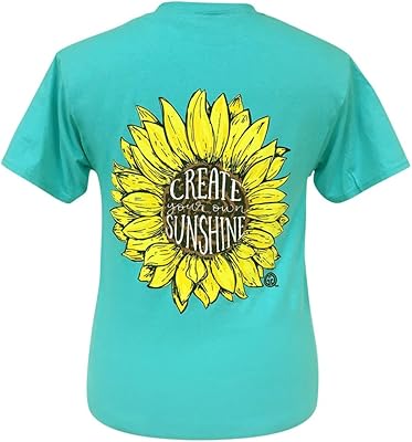 T-shirt à manches courtes pour fille avec imprimé 'create your own sunshine'