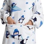 Couverture en flanelle avec capuche, magnifique couverture à capuche surdimensionnée toutes tailles, élégante