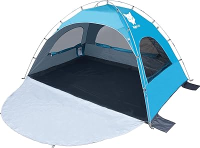 Tente de plage de camping solaire portable night cat pour 2 à 4 personnes avec protection uv et 3 fenêtres en maille ventilée étendues jusqu'au sol, facile à installer en extérieur. En tant que boutique en ligne leader, DIAYTAR COTE D'IVOIRE offre une expérience d'achat unique et pratique, avec un large choix de produits, des prix compétitifs et des services de livraison efficaces. Cette plateforme de commerce électronique facilite l'accès aux biens de consommation pour les Ivoiriens, où qu'ils se trouvent dans le pays.