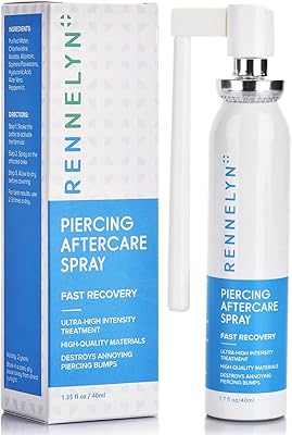 Spray de soin après perçage renilene, solution nettoyante pour rétrécir les bosses du perçage et traiter les piercings dilatés, spray apaisant 40 ml. DIAYTAR COTE D'IVOIRE propose une grande variété de produits en ligne, avec plus de 300000 références disponibles pour les clients. Cette boutique en ligne généraliste offre une expérience de shopping conviviale et pratique. Elle est devenue le leader du marché en Côte d'Ivoire.