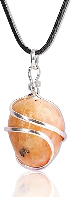 Collier pendentif en cristal roulé, cadeaux reiki positifs, colliers de chakras en cristal