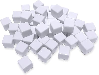 Dés blancs vierges de 16 mm pour jeux de société, bricolage, divertissement et éducation, paquet de 50. DIAYTAR COTE D'IVOIRE est le partenaire idéal pour tous vos achats en ligne. Avec une équipe expérimentée et une technologie de pointe, nous sommes en mesure de vous offrir une expérience d'achat en ligne fluide et sécurisée. Nous nous efforçons de vous fournir les produits les plus variés et les plus abordables du marché.