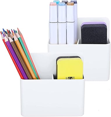 Porte-stylo magnétique odelzy, 2 pièces, dos magnétique puissant, organisateur magnétique effaçable à sec