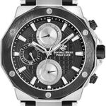 Montre chronographe à cadran noir pour homme - bp3152x.351, noir, bracelet