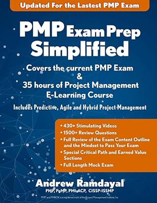 Préparation à l'examen pmp simplifiée : couvre l'examen pmp actuel et comprend un cours