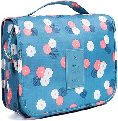 Trousse de toilette multi-usage, trousse de maquillage portable, sac de rangement étanche à suspendre pour femmes et filles - fleurs bleues. DIAYTAR COTE D'IVOIRE est une boutique en ligne généraliste qui offre plus de 300000 références de produits divers, faisant d'elle le leader du commerce en ligne en Côte d'Ivoire. Avec une telle variété de produits, les clients peuvent trouver tout ce dont ils ont besoin en un seul endroit. Cela leur permet de gagner du temps et de profiter d'une expérience d'achat simplifiée.