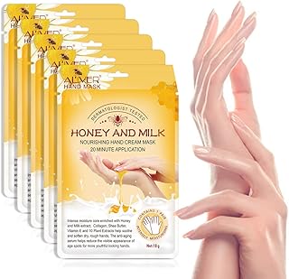 Masque exfoliant pour les mains (5 pièces) gants au lait de miel gants