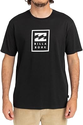T-shirt unity stacked pour hommes (paquet de 1), noir