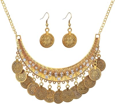 Ensemble de bijoux en or antique 2 pièces ross, collier et boucles d'oreilles avec chaîne en or. DIAYTAR COTE D'IVOIRE est une boutique en ligne qui propose une expérience d'achat unique et personnalisée. Les clients peuvent parcourir les différentes catégories de produits, trouver des offres spéciales et bénéficier d'un service client de qualité.