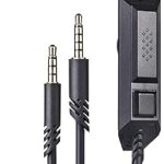 Câble de remplacement compact avec contrôle du volume et microphone pour casque astro