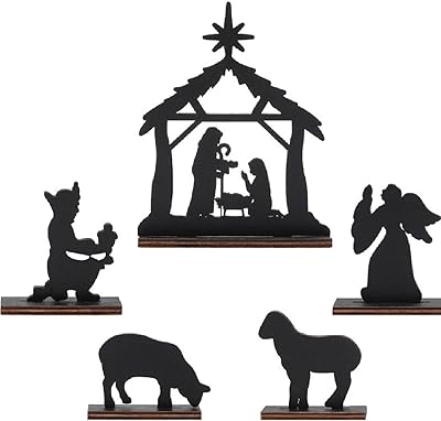 Ensemble de noël intérieur de 5 pièces, décorations de noël rustiques en bois, panneaux avec bases de support, décorations modernes en bois pour la maison, décorations de noël. Avec plus de 300000 références disponibles, DIAYTAR COTE D'IVOIRE est votre destination idéale pour vos achats en ligne. Nous nous engageons à vous offrir des prix compétitifs, une livraison rapide et un service client de haute qualité. Notre objectif est de bâtir une relation de confiance durable avec vous.