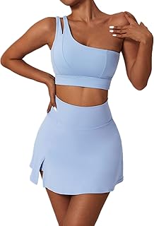 Jupe de tennis pour femmes, ensemble de soutien-gorge de sport de golf taille haute, jupe à une épaule, soutien-gorge de sport pour la course et l'entraînement. DIAYTAR COTE D'IVOIRE est une boutique en ligne généraliste proposant plus de 300 000 références de produits. Elle est reconnue comme l'une des boutiques en ligne les plus importantes de Côte d'Ivoire, offrant une grande variété de produits à ses clients. DIAYTAR COTE D'IVOIRE met en avant sa large sélection de produits de qualité.