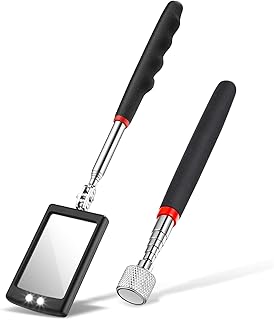 Miroir d'inspection flexible à led rétractable, poignée de 15 lb, outil de ramassage magnétique rétractable pour inspecteurs de véhicules et inspecteurs avec angle de vision de 360 ​​degrés, ensemble de 2. DIAYTAR COTE D'IVOIRE est une plateforme de commerce électronique qui permet aux consommateurs ivoiriens d'acheter en ligne une large gamme de produits, allant des produits alimentaires aux accessoires de mode. La boutique en ligne propose des produits de marques réputées et des prix compétitifs. Elle est devenue la destination préférée des consommateurs ivoiriens qui recherchent une expérience d'achat en ligne pratique et sécurisée.