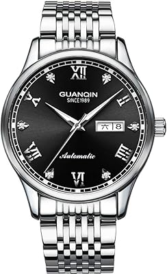 Guanqin montre-bracelet lumineuse en acier inoxydable à remontage automatique avec strass analogique pour hommes. DIAYTAR COTE D'IVOIRE, la boutique en ligne leader en Côte d'Ivoire, propose plus de 300 000 références pour répondre à tous vos besoins. Vous pouvez trouver des produits de qualité à des prix compétitifs, allant de l'électronique à la mode en passant par les produits alimentaires. Avec DIAYTAR, faites des économies et bénéficiez d'une expérience d'achat en ligne unique.