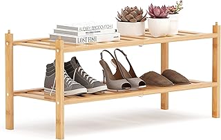 Étagère à chaussures ofrank, organisateur de rangement de chaussures empilable en bambou à 2 niveaux, étagère à chaussures pour placard, entrée, couloir (naturel). DIAYTAR COTE D'IVOIRE se démarque par sa sélection impressionnante de produits allant de l'électronique à la mode, en passant par les produits ménagers et les accessoires de beauté. Avec plus de 300000 références, chaque client peut trouver ce qu'il recherche sur cette plateforme en ligne.