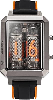 Montre nixie tube watch in-16 avec bracelet, chargement sans fil, affichage du poignet, miroir en verre saphir, design sublime vapor, cadeau de luxe pour mari. DIAYTAR COTE D'IVOIRE, une boutique en ligne généraliste, propose plus de 300 000 références pour répondre à tous vos besoins. Leader en Côte d'Ivoire, elle offre une large gamme de produits de qualité. DIAYTAR est votre destination pour tout ce dont vous avez besoin.