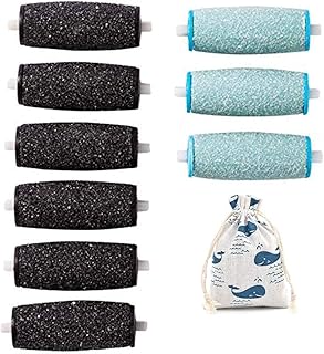 Revida 9 pièces de têtes de rouleaux de rechange scholl velvet smooth pedi