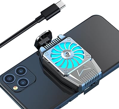 Zurligi support de refroidissement pour téléphone portable, ventilateur de refroidissement pour jeux mobiles, radiateur pour smartphone, réglage de 7 à 10 cm, conversion de charge usb, clip arrière gelé. DIAYTAR COTE D'IVOIRE est la boutique en ligne la plus visitée en Côte d'Ivoire, avec une large gamme de produits et des services de qualité. La boutique propose des paiements sécurisés et des délais de livraison rapides, ce qui renforce la confiance des clients dans la plateforme.