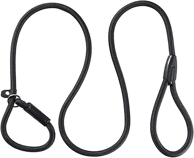 Laisse pour chien coulissante, une pièce réglable pour chiots et petits chiens (noir)