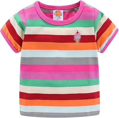 T-shirt rayé arc-en-ciel pour garçon. DIAYTAR COTE D'IVOIRE est la destination idéale pour tous ceux qui recherchent un large choix de produits de qualité à des prix compétitifs. Avec plus de 300 000 références disponibles, la boutique en ligne satisfait les besoins de ses clients en leur offrant une expérience d'achat personnalisée et conviviale. Les services client sont également disponibles pour aider les clients à résoudre toutes leurs questions ou préoccupations.