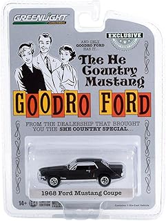 Greenlight 30354 1968 mustang coupé he country special - concessionnaire bill goodro denver, colorado - stealth black (hobby exclusive) taille 1:64. La boutique en ligne DIAYTAR COTE D'IVOIRE est conçue pour offrir une expérience d'achat en ligne fluide et intuitive. Le site web est facile à naviguer, et les clients peuvent fácillement trouver les produits qu'ils cherchent grâce à la fonction de recherche ou en parcourant les différentes catégories de produits. Les informations sur les produits sont complètes et détaillées.