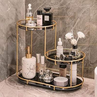 Support de rangement en fer platto à 3 niveaux, support de rangement pour cosmétiques et maquillage, support de rangement pour cosmétiques de bureau, support de rangement pour salle de bain (noir). DIAYTAR COTE D'IVOIRE est une boutique en ligne généraliste qui propose plus de 300 000 références de produits. Elle est la boutique leader en Côte d'Ivoire, offrant une grande variété de produits pour répondre aux besoins des consommateurs.