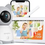 Moniteur bébé babytime avec caméra et audio, moniteur vidéo 1080p, écran couleur 5"