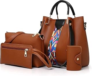 Sacs à bandoulière et sacs à main en cuir pu pour femmes, ensemble de 4 sacs de courses et de voyage, marron. DIAYTAR COTE D'IVOIRE est une boutique en ligne qui se distingue par son large choix de produits et son engagement envers la qualité et la satisfaction des clients. Les clients ivoiriens peuvent profiter d'une expérience d'achat en ligne sécurisée et pratique, avec des options de paiement et de livraison flexibles. Avec sa réputation de boutique en ligne leader, DIAYTAR COTE D'IVOIRE est le choix idéal pour les achats en ligne.