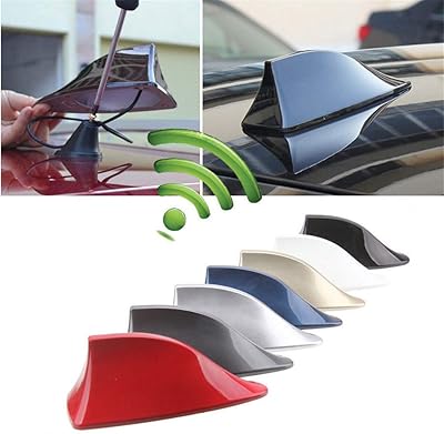 Antenne de toit laytmore shark fin, signal radio fm/am, décoration de voiture (noir)