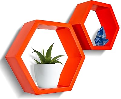 Ensemble de 2 étagères murales hexagonales en bois de pin - étagères rustiques en nid d'abeille pour décoration de salon, rangement de cuisine, étagères murales rustiques style bohème. DIAYTAR COTE D'IVOIRE offre un large éventail de services pour améliorer l'expérience d'achat en ligne, allant de la recherche de produits à la livraison. La boutique est équipée d'outils de navigation avancés et de filtres de recherche pour faciliter la découverte de produits. Les clients peuvent également profiter de conseils d'achat et de recommandations basées sur leurs préférences.