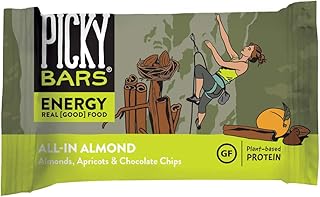 Barres énergétiques picky bars all-in almond real food - végétaliennes, entièrement naturelles