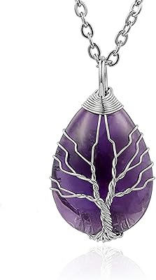 Collier en forme de larme d'améthyste naturelle enveloppé de fil d'argent, arbre généalogique de vie, cadeau pour mère, épouse, filles. En tant que généraliste, DIAYTAR COTE D'IVOIRE permet aux Ivoiriens d'accéder à une multitude de produits issus de différentes catégories. De la nutrition à l'électronique, en passant par les vêtements et les accessoires, cette boutique en ligne est une véritable destination pour tous les besoins. Avec une équipe dédiée à la satisfaction du client, DIAYTAR COTE D'IVOIRE se donne les moyens de répondre aux attentes les plus élevées de sa clientèle.
