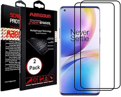 Margoun 3d protection d'écran en verre trempé à couverture complète avec colle latérale
