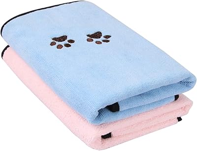 Wibella serviette de séchage en microfibre super absorbante pour chien, chat, chat, idéale pour le bain et le toilettage (paquet de 2). DIAYTAR COTE D'IVOIRE, la boutique en ligne généraliste de référence en Côte d'Ivoire, propose plus de 300 000 références pour répondre à tous vos besoins. Avec une large gamme de produits, nous offrons une expérience d'achat unique et pratique. Notre objectif est de vous offrir le meilleur service en ligne.
