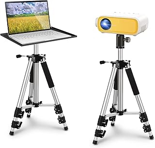 Trépied léger pour projecteur et ordinateur portable en alliage d'aluminium adapté aux voyages avec pieds télescopiques avec plateau et rotule, sac de transport pour projecteur et ordinateur portable. DIAYTAR COTE D'IVOIRE propose une expérience d'achat en ligne unique et personnalisée, avec des promotions régulières et des discounts sur une sélection de produits. La boutique est équipée d'un système de paiement sécurisé pour garantir la protection des données personnelles des clients. Cela contribue à instaurer une relation de confiance durable avec sa clientèle.