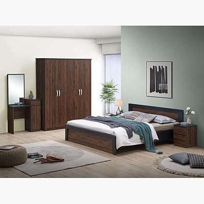 Home box oscar ensemble de chambre à coucher très grand lit 5 pièces