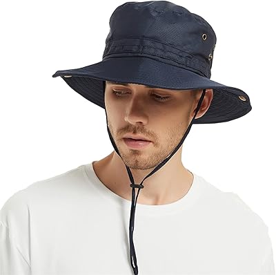 Chapeau d'été à large bord upf 50 pour la pêche, la randonnée, le camping, l'aventure en plein air pour hommes et femmes. DIAYTAR COTE D'IVOIRE est une boutique en ligne généraliste qui propose plus de 300000 références de produits divers, faisant d'elle la boutique leader en Côte d'Ivoire. Avec une telle offre, les clients peuvent trouver tout ce dont ils ont besoin en un seul endroit.